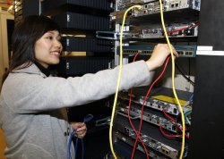 Abigail works on a computer server